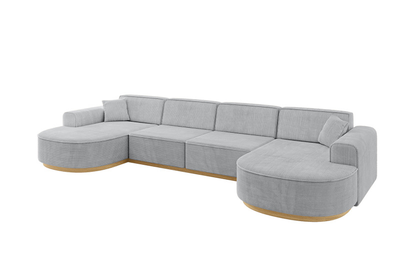 Narożnik uniwersalny bez funkcji spania MARI-U2-v2 388x171x83 cm Szary 729294