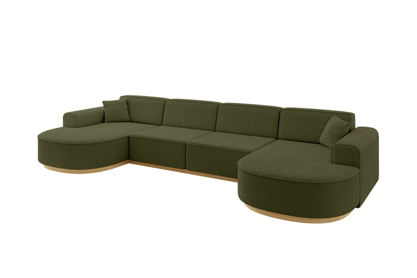 Narożnik uniwersalny bez funkcji spania MARI-U2-v2 388x171x83 cm Zielony 729370