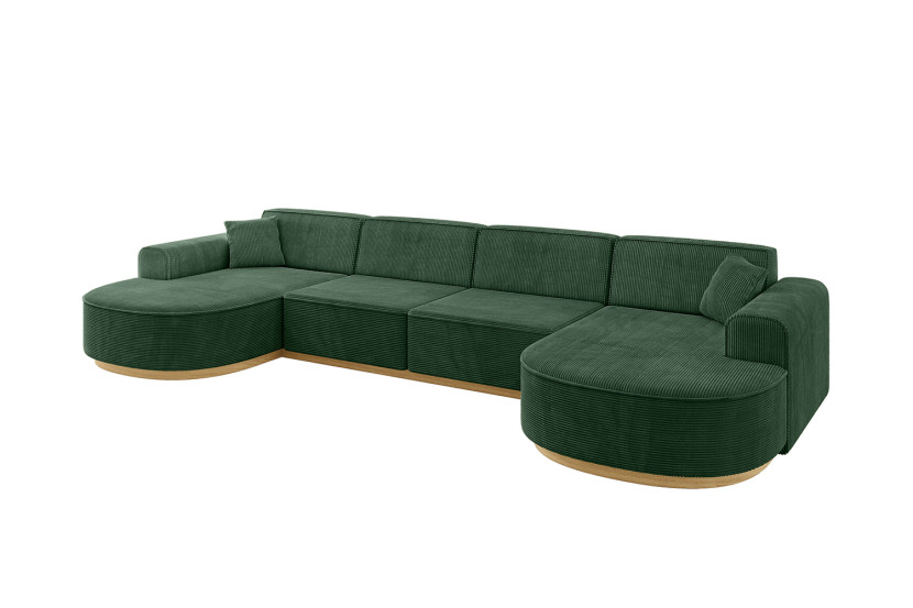 Narożnik uniwersalny bez funkcji spania MARI-U2-v2 388x171x83 cm Zielony 729497