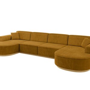 Narożnik uniwersalny bez funkcji spania MARI-U2-v2 388x171x83 cm Żółty 729243