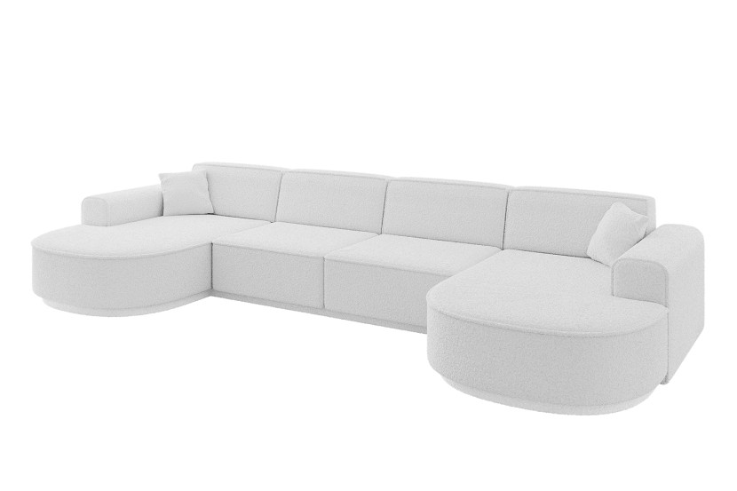 Narożnik uniwersalny bez funkcji spania MARI-U2-v3 388x171x83 cm Biały 769355