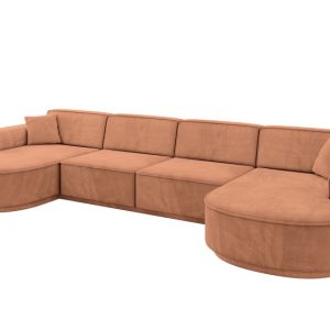 Narożnik uniwersalny bez funkcji spania MARI-U2-v3 388x171x83 cm Brązowy 823716