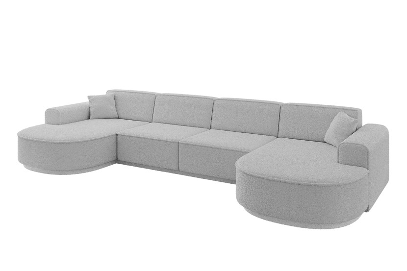 Narożnik uniwersalny bez funkcji spania MARI-U2-v3 388x171x83 cm Jasnoszary 769448