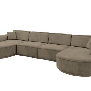 Narożnik uniwersalny bez funkcji spania MARI-U2-v3 388x171x83 cm Morelowy 823711 Narożnik uniwersalny bez funkcji spania MARI-U2-v3 388x171x83 cm Morelowy 823711