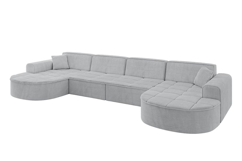 Narożnik uniwersalny bez funkcji spania TARO-U1 - 388x171x79,5 Szary 800317