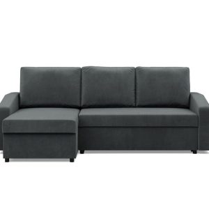 Narożnik uniwersalny, BLOM, velvet, 231x140x92 cm, szary | TYLETEGOTU 773420 Narożnik uniwersalny, BLOM, velvet, 231x140x92 cm, szary | TYLETEGOTU 773420