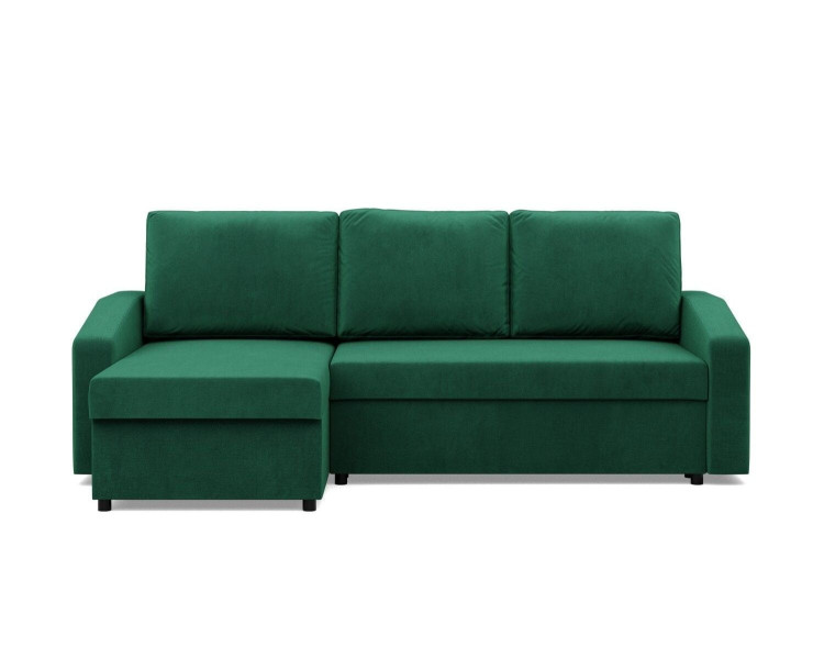 Narożnik uniwersalny, BLOM, velvet, 231x140x92 cm, zieleń | TYLETEGOTU 773503