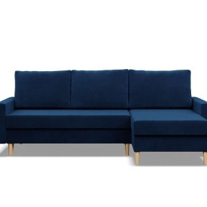 Narożnik uniwersalny, MILO, velvet, 223x140x92 cm, granatowy | TYLETEGOTU 773627 Narożnik uniwersalny, MILO, velvet, 223x140x92 cm, granatowy | TYLETEGOTU 773627