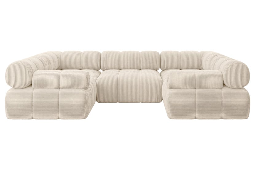 Narożnik uniwersalny modułowy BIRNO-U1 285x190x70 cm Beżowy 684313