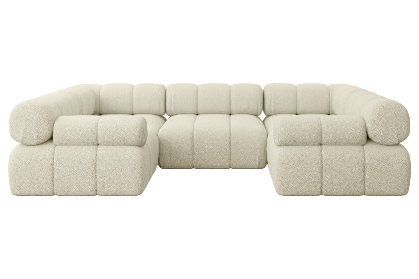 Narożnik uniwersalny modułowy BIRNO-U1 285x190x70 cm Beżowy 684382