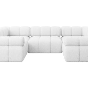 Narożnik uniwersalny modułowy BIRNO-U1 285x190x70 cm Biały 684255 Narożnik uniwersalny modułowy BIRNO-U1 285x190x70 cm Biały 684255