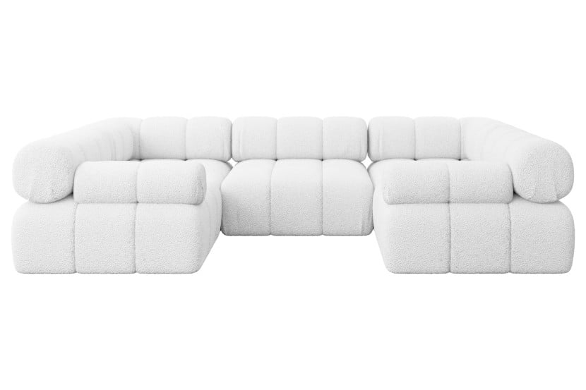 Narożnik uniwersalny modułowy BIRNO-U1 285x190x70 cm Biały 684255
