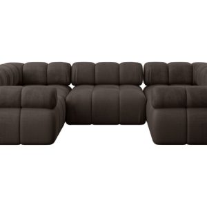 Narożnik uniwersalny modułowy BIRNO-U1 285x190x70 cm Brązowy 684339 Narożnik uniwersalny modułowy BIRNO-U1 285x190x70 cm Brązowy 684339