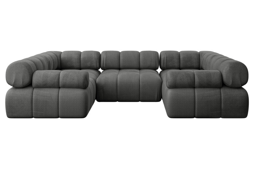 Narożnik uniwersalny modułowy BIRNO-U1 285x190x70 cm Grafitowy 684285