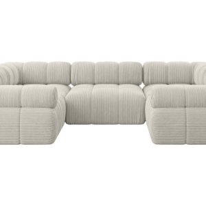 Narożnik uniwersalny modułowy BIRNO-U1 285x190x70 cm Kremowy 684337 Narożnik uniwersalny modułowy BIRNO-U1 285x190x70 cm Kremowy 684337