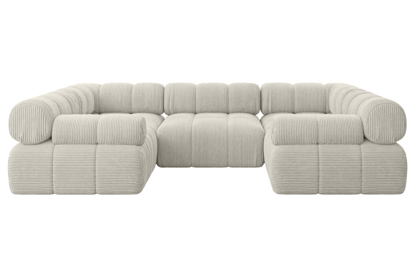 Narożnik uniwersalny modułowy BIRNO-U1 285x190x70 cm Kremowy 684337