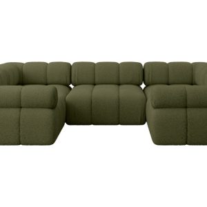 Narożnik uniwersalny modułowy BIRNO-U1 285x190x70 cm Zielony 684389 Narożnik uniwersalny modułowy BIRNO-U1 285x190x70 cm Zielony 684389