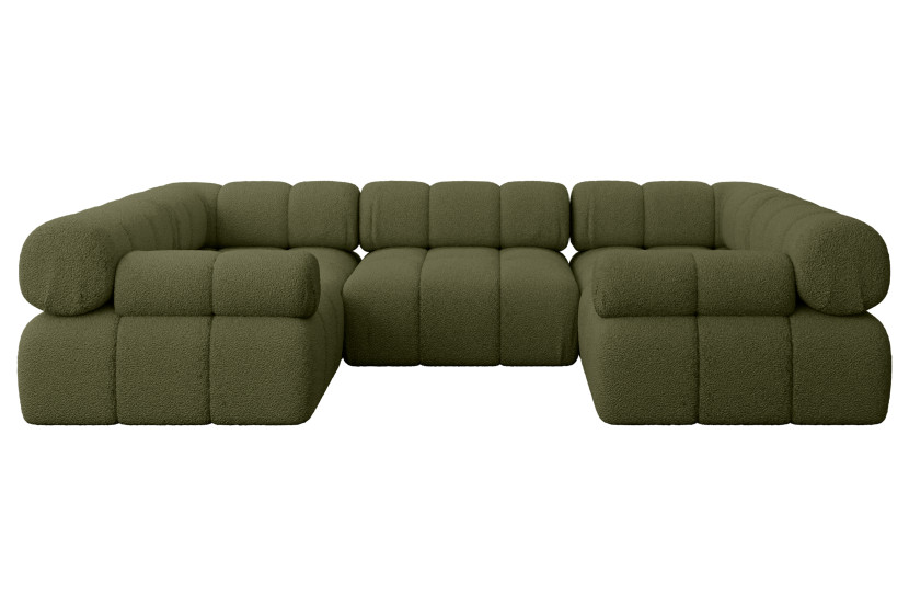 Narożnik uniwersalny modułowy BIRNO-U1 285x190x70 cm Zielony 684389
