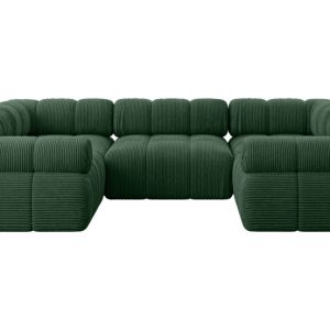 Narożnik uniwersalny modułowy BIRNO-U1 285x190x70 cm Zielony 684409 Narożnik uniwersalny modułowy BIRNO-U1 285x190x70 cm Zielony 684409