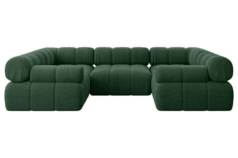 Narożnik uniwersalny modułowy BIRNO-U1 285x190x70 cm Zielony 684409