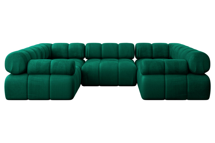 Narożnik uniwersalny modułowy BIRNO-U1 285x190x70 cm Zielony 684253