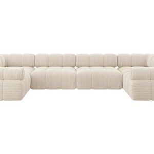Narożnik uniwersalny modułowy BIRNO-U2 380x190x70 cm Beżowy 684233 Narożnik uniwersalny modułowy BIRNO-U2 380x190x70 cm Beżowy 684233