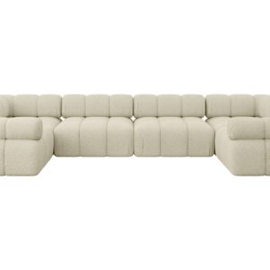 Narożnik uniwersalny modułowy BIRNO-U2 380x190x70 cm Beżowy 684338 Narożnik uniwersalny modułowy BIRNO-U2 380x190x70 cm Beżowy 684338