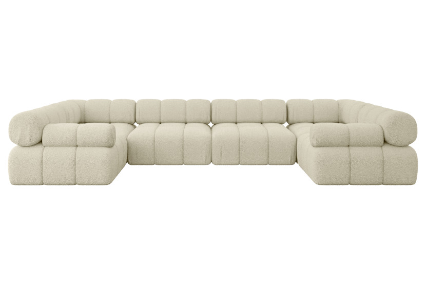 Narożnik uniwersalny modułowy BIRNO-U2 380x190x70 cm Beżowy 684338