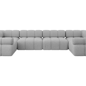 Narożnik uniwersalny modułowy BIRNO-U2 380x190x70 cm Jasny szary 684373 Narożnik uniwersalny modułowy BIRNO-U2 380x190x70 cm Jasny szary 684373