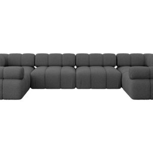 Narożnik uniwersalny modułowy BIRNO-U2 380x190x70 cm Szary 684294 Narożnik uniwersalny modułowy BIRNO-U2 380x190x70 cm Szary 684294