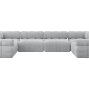 Narożnik uniwersalny modułowy BIRNO-U2 380x190x70 cm Szary 684221 Narożnik uniwersalny modułowy BIRNO-U2 380x190x70 cm Szary 684221