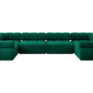 Narożnik uniwersalny modułowy BIRNO-U2 380x190x70 cm Zielony 684356 Narożnik uniwersalny modułowy BIRNO-U2 380x190x70 cm Zielony 684356