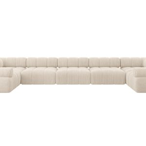 Narożnik uniwersalny modułowy BIRNO-U3 475x190x70 cm Beżowy 684658 Narożnik uniwersalny modułowy BIRNO-U3 475x190x70 cm Beżowy 684658