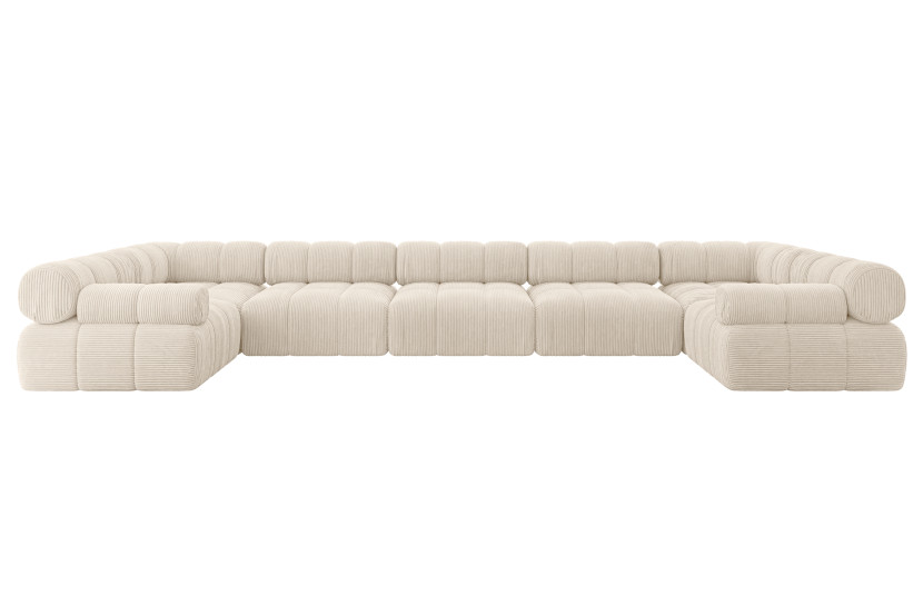 Narożnik uniwersalny modułowy BIRNO-U3 475x190x70 cm Beżowy 684658