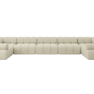 Narożnik uniwersalny modułowy BIRNO-U3 475x190x70 cm Beżowy 684516 Narożnik uniwersalny modułowy BIRNO-U3 475x190x70 cm Beżowy 684516