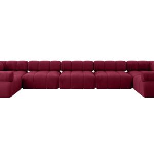 Narożnik uniwersalny modułowy BIRNO-U3 475x190x70 cm Bordowy 684512 Narożnik uniwersalny modułowy BIRNO-U3 475x190x70 cm Bordowy 684512