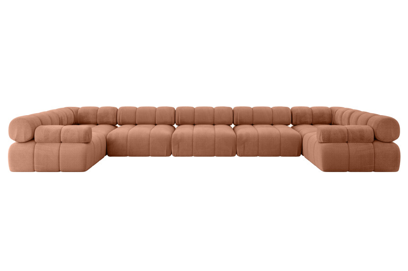 Narożnik uniwersalny modułowy BIRNO-U3 475x190x70 cm Morelowy 684569