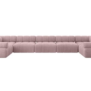 Narożnik uniwersalny modułowy BIRNO-U3 475x190x70 cm Różowy 684607 Narożnik uniwersalny modułowy BIRNO-U3 475x190x70 cm Różowy 684607