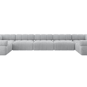 Narożnik uniwersalny modułowy BIRNO-U3 475x190x70 cm Szary 684548 Narożnik uniwersalny modułowy BIRNO-U3 475x190x70 cm Szary 684548