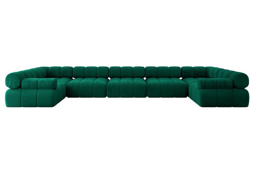 Narożnik uniwersalny modułowy BIRNO-U3 475x190x70 cm Zielony 684633