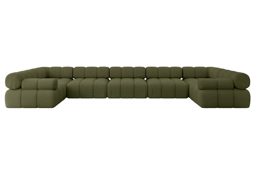 Narożnik uniwersalny modułowy BIRNO-U3 475x190x70 cm Zielony 684611