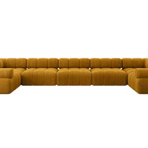 Narożnik uniwersalny modułowy BIRNO-U3 475x190x70 cm Żółty 684653 Narożnik uniwersalny modułowy BIRNO-U3 475x190x70 cm Żółty 684653