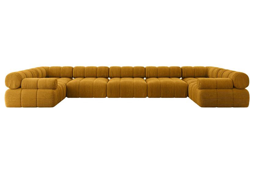 Narożnik uniwersalny modułowy BIRNO-U3 475x190x70 cm Żółty 684653