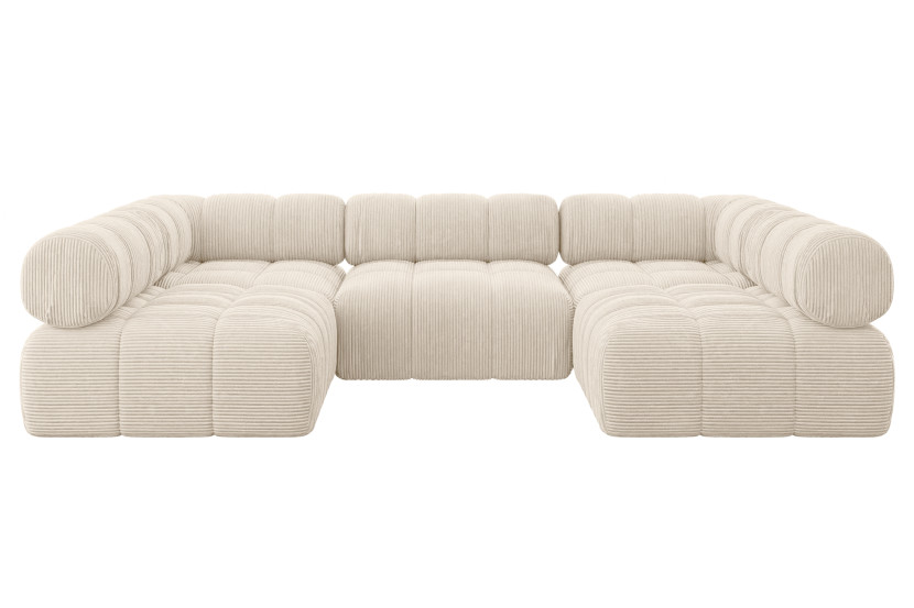 Narożnik uniwersalny modułowy GARVO-U1 285x190x70 cm Beżowy 684522