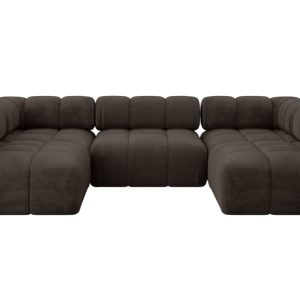 Narożnik uniwersalny modułowy GARVO-U1 285x190x70 cm Brązowy 684543 Narożnik uniwersalny modułowy GARVO-U1 285x190x70 cm Brązowy 684543