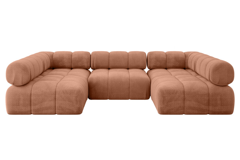 Narożnik uniwersalny modułowy GARVO-U1 285x190x70 cm Morelowy 684513