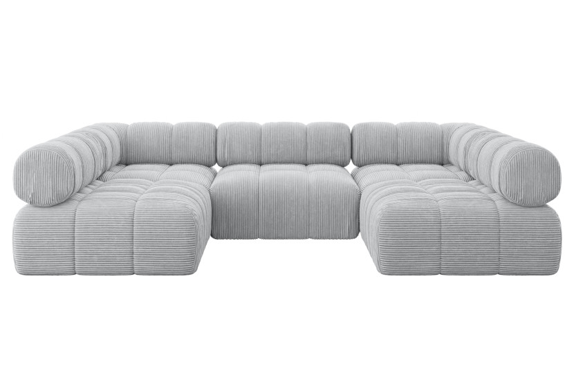 Narożnik uniwersalny modułowy GARVO-U1 285x190x70 cm Szary 684614