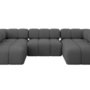 Narożnik uniwersalny modułowy GARVO-U1 285x190x70 cm Szary 684514 Narożnik uniwersalny modułowy GARVO-U1 285x190x70 cm Szary 684514