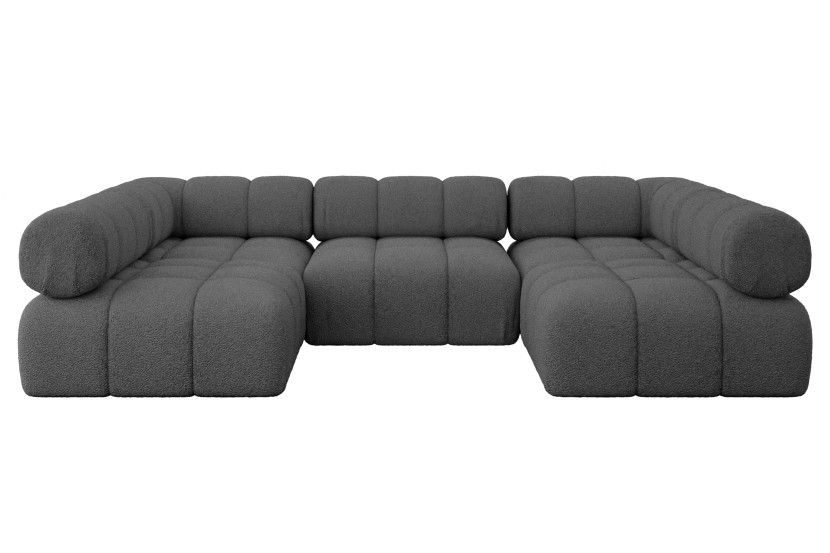 Narożnik uniwersalny modułowy GARVO-U1 285x190x70 cm Szary 684514