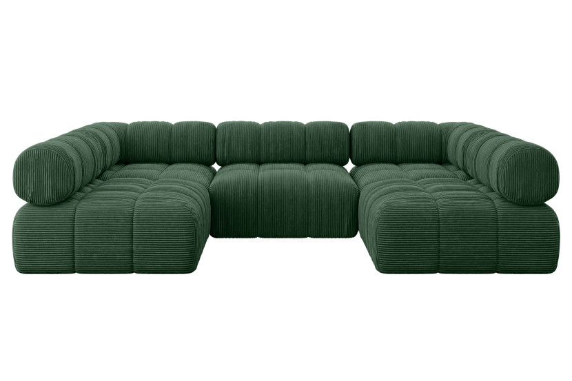 Narożnik uniwersalny modułowy GARVO-U1 285x190x70 cm Zielony 684627